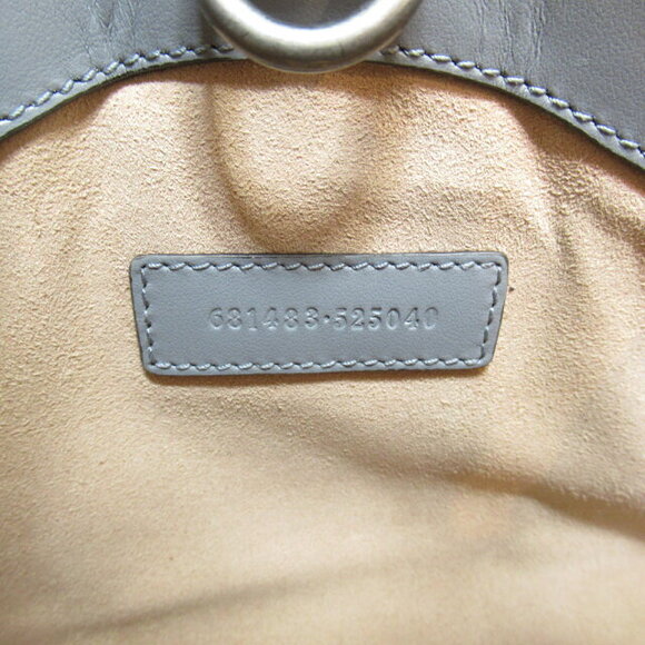 Gucci GG Marmont Shoulder Bag Leather Gray - Picture 7 of 9